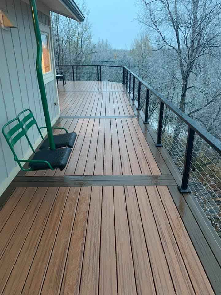 Wrap around deck balcony