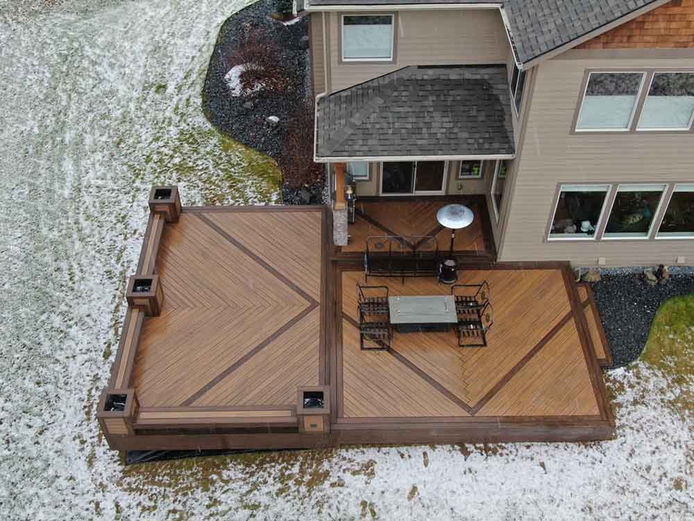 Bigfoot Builders completed deck project